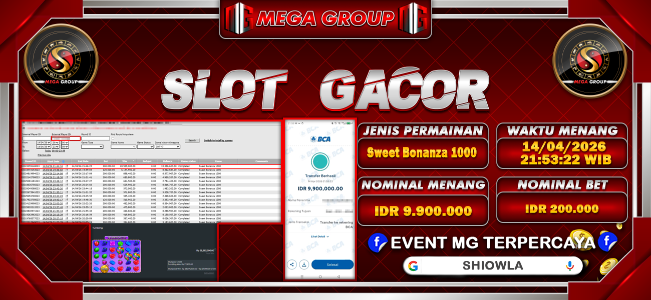 Bukti JP situs Shiowla hari Selasa, 14 April 2026